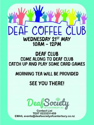 Deaf Community club May 01 01 01