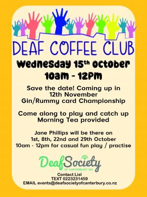 Deaf Community club Oct 01