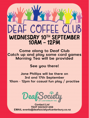 Deaf Community club Sept 01 01